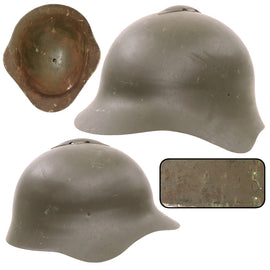 Original WWII Soviet Union M36 Soviet SSh-36 "Gladiator" Steel Combat Helmet Shell