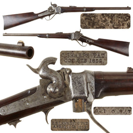 Original U.S. Civil War Sharps New Model 1863 Vertical Breech Saddle-Ring Carbine - Serial 91097 - Unconverted