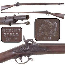 Original U.S. Springfield Model 1851 .57 Caliber Percussion Cadet Musket in Original Smoothbore Configuration, Dated 1852, Only 4,000 Produced