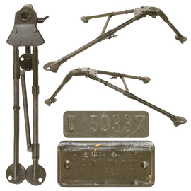 Original U.S. WWII Type Mount Tripod Cal .30 M2 for the Browning M1919A4 with Post War Data Plate