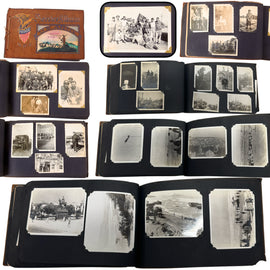 Original U.S. WWII Invasion of Sicily 45th Infantry Division GI Photo Album with 123 Photographs - Battery A, 189th Field Artillery, Sicily & Italy