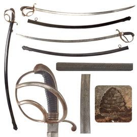 Original German WWI Bavarian Officer’s M1826 Chevau-légers Saber by Samuel Hoppe of Solingen with Scabbard