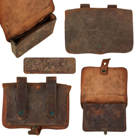 Original U.S. Civil War Federal Issue .44 Caliber Pistol Cartridge Box by J. Davy & Co. of Newark, New Jersey