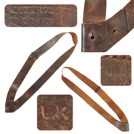 Original U.S. Civil War Leather Model 1829 NCO Bayonet & Sword Baldric Carriage Marked to Watervliet Arsenal