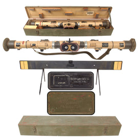 Original German WWII 1943 Dated Swedish M/43 6× Em 1m R36 Stereoscopic Rangefinder by Saalfelder Apparatebau in Transit Chest