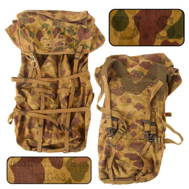 Original U.S. WWII M1942 Frogskin Camouflage Jungle Pack by Johansen Bros Shoe Co. - Dated 1943