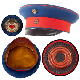 Original Imperial German WWI Württemberg Officer Visor Cap for Ulanen-Regt. König Karl (1. Württembergisches) Nr.19 (Ulm, Wiblingen) XIII Armee Korps