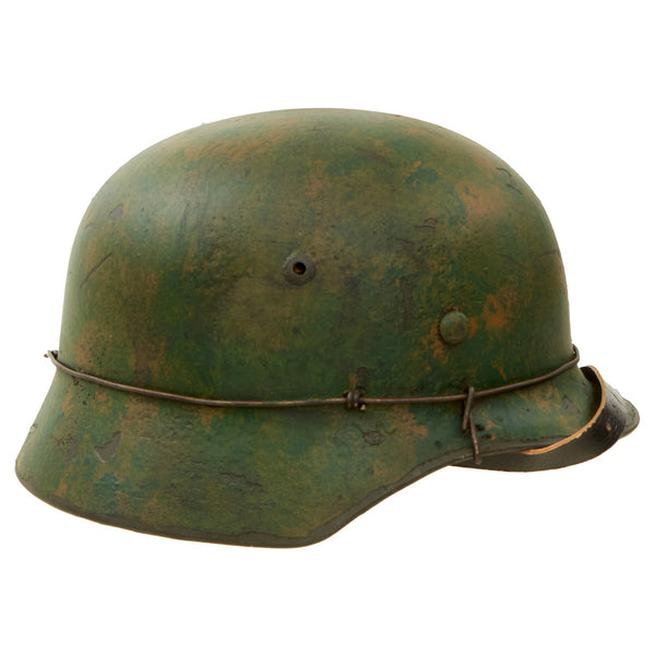 German WWII M35 Steel Helmet - Panzer Division, Eastern Front