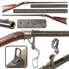 Original U.S. Whitney Howard “Thunderbolt” Lever Action .36cal Single Shot Rifle Serial 840 C - Less Than 2,000 Made