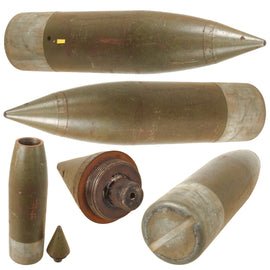 Original U.S. Post-WWII Inert “Holy Moses” 5-Inch Caliber HVAR High Velocity Aircraft Rocket Warhead with Fuze