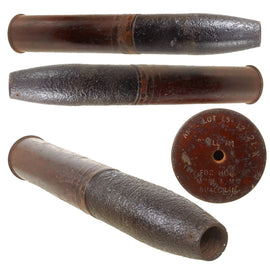 Original U.S. Korean War Oxidized M14 Howitzer 105mm Artillery Shell with Casing - No Fuze - Inert