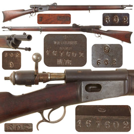 Original Swiss Model 1878 Vetterli Repetiergewehr 10.4mm Rimfire Magazine Rifle by Waffenfabrik Bern, Serial No. 167602, Excellent Bore