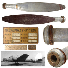 Original WWII Imperial Japanese Aircraft Heavy Bomber Propeller Blade – Sumitomo Metal Industries, 73¾″
