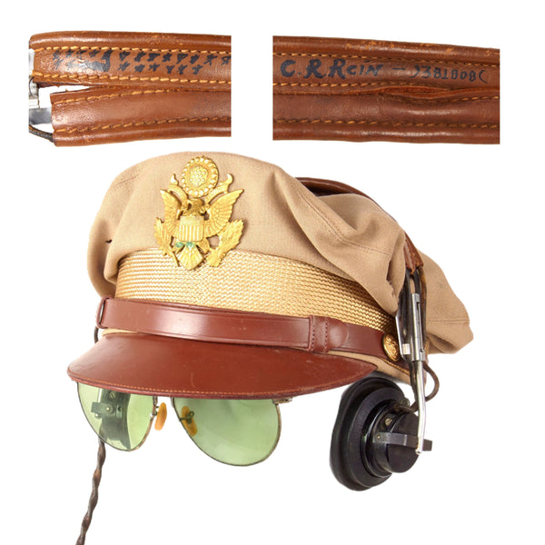 Original U.S. WWII Army Air Force Officer “Commander” Crusher Cap