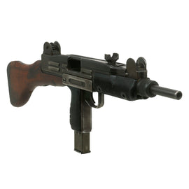 Original Israeli Six-Day War UZI Display Submachine Gun dated 1961 with Wood Stock & Magazine - Serial 83712