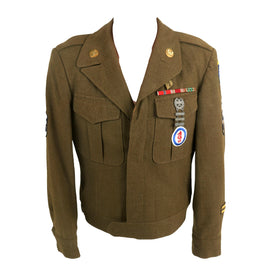 Original U.S. WWII Army Amphibious Forces Engineer Special Brigade Ike Jacket - Bronze Star Recipient