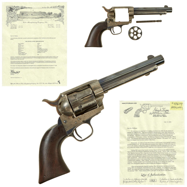 Original 1878 Antique U.S. Surcharged Artillery Model Colt .45cal