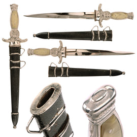 Original WWII Slovakian Army Officer Model 1939 Dagger with Correct Scabbard