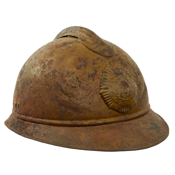 Original French WWI Model 1915 Adrian Helmet Shell with Siam
