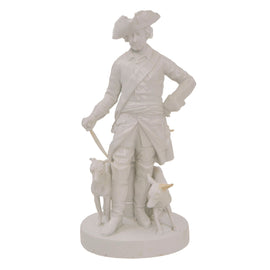 Original German Pre-WWII Era Porcelain Frederick the Great Statue Likely by Rosenthale of Selb, Bavaria