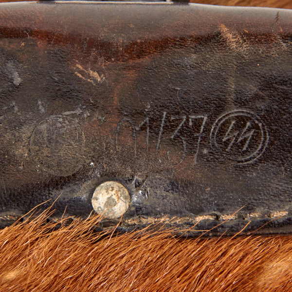 Original German WWII Tornister 34 Cowhide Backpack with Shoulder