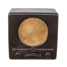 Original German WWII 1938 Kleinempfänger DKE 38 Radio by Roland Brandt of Berlin - Serial 151507 - Missing Back Cover