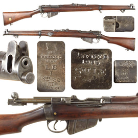 Original British WWI & WWII Lee-Enfield MkI Dated 1898 Converted to S.M.L.E. in 1905 and then to .22 Trainer - Serial N 5841