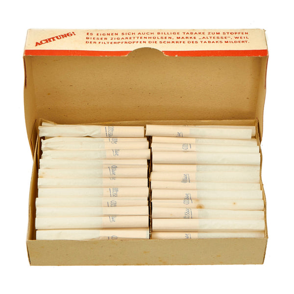 Original German WWII Pre-Rolled Altesse Spezial Cigarette Tubes with –  International Military Antiques