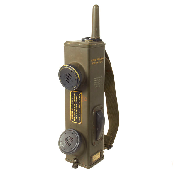 値下げしました！ 鉱石ラジオ　 T.M.C Wireless ヘッドホーン付 Original U.S. WWII Handie Talkie SCR-536 Radio Transceiver - BC