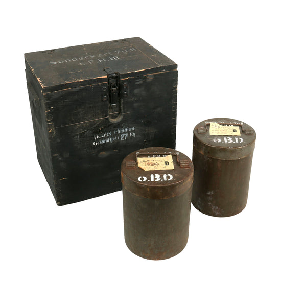 DRAFT Original German WWII 5cm Sprgr. 41 L'spur. High Explosive 30 Round Ammunition Crate with Markings (Copy) Original Items