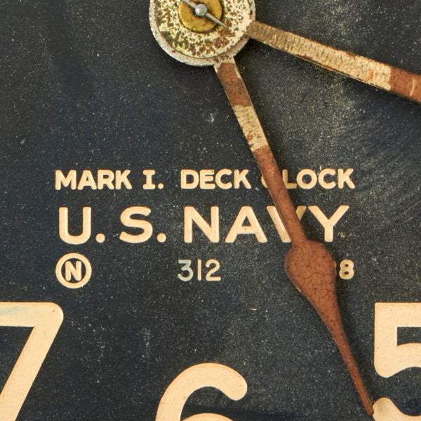 Original WWII U.S. Navy Mark I. Deck Clock by Chelsea Clock Co
