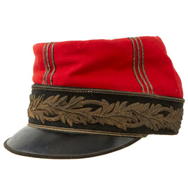Original French Pre-WWI Era General Officer’s Kepi by Tehran Based Tailor - Possible Diplomat - Officer - Emissary Stationed in Persia