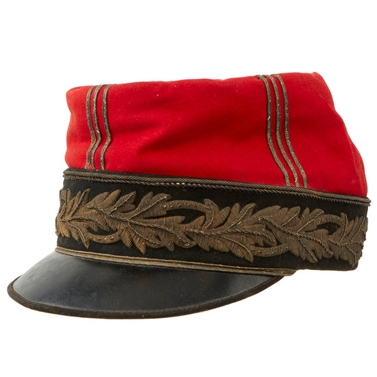 Original French Pre-WWI Era General Officer’s Kepi by Tehran Based Tailor - Possible Diplomat , Officer or Emissary Stationed in Persia (Iran) Original Items