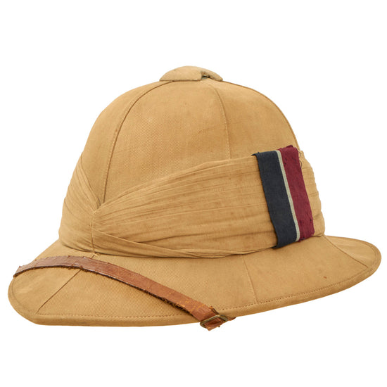 Original British WWI Royal Flying Corps Pith Sun Helmet - Dated 1916 Original Items