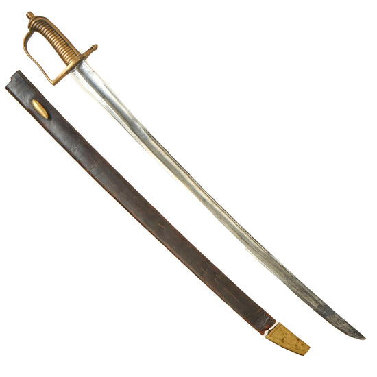 Original American Revolutionary War Era French Grenadier Model 1767 “Cutting” Hanger Sword With Scabbard Original Items