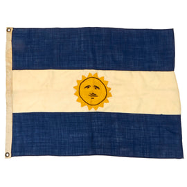Original Argentina Pre-WWI Era Commemorative 1829-1835 Flag of the Argentine Confederation - 34 ½” x 27”