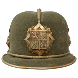 Original Pre-WWI Era Protectorate of Bohemia and Moravia Felt Police Helmet