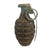 Original U.S. Pre-WWII Inert Early MkII Pineapple Fragmentation Grenade With WWII Era M200A1 Smoke Grenade Fuze Configured To M10 Series Fragmentation Fuse Original Items