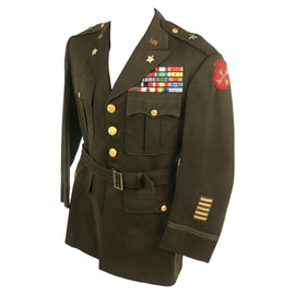 Original U.S. WWII & Korean War Brigadier General George Edward Martin 7th Infantry Division Eighth Army (Korea) Winter Service Class A Uniform Coat