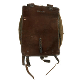 Original German WWII 1942 Dated Tornister 34 Pony Fur Backpack with 1940 Dated Shoulder Straps