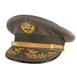 Original Japanese Self-Defense Forces Cold War Era General Officer’s Peaked Visor Cap