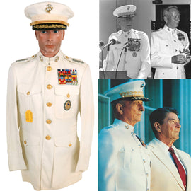 Original U.S. Commandant of the Marine Corps Four Star General Robert H. Barrow Dress White Uniform - Member of the Joint Chiefs of Staff