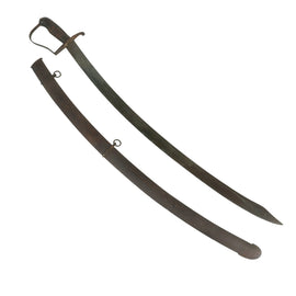 Original U.S. War of 1812 Era Contract Model 1812 Cavalry Saber by Nathan Starr with Scabbard