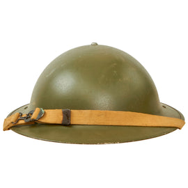 Original WWII U.S. Navy M1917A1 Kelly Helmet made from Canadian Brodie Shell dated 1942