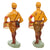 Original German WWII SA "Brownshirt" 70mm Composition Figure Parade Set with Standard Bearer & Drummers - 7 Figures Original Items