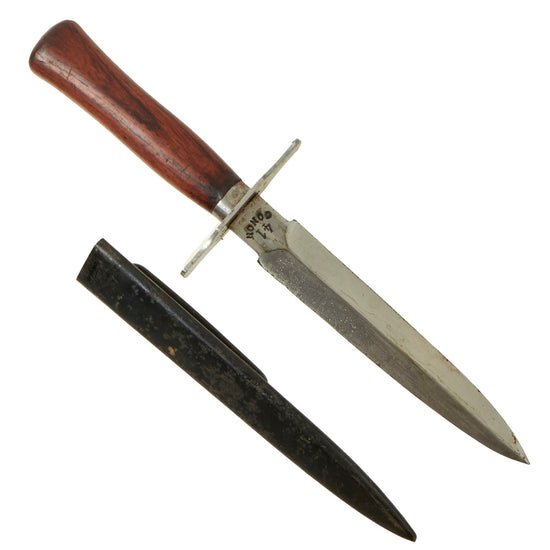 Original French WWI M1916 Type 2 Fighting Knife by Gonon 41 with Scabbard - Le Vengeur de 1870 Original Items