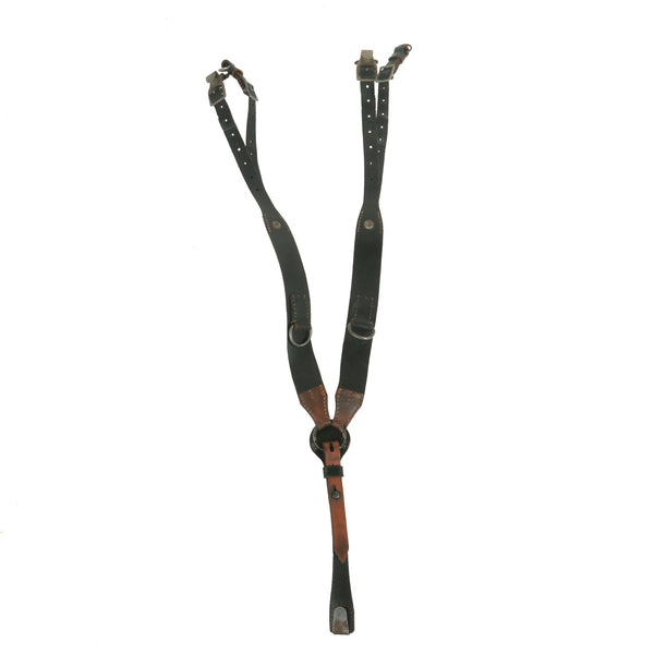 Original Excellent German WWII Army Leather Combat Suspender Y