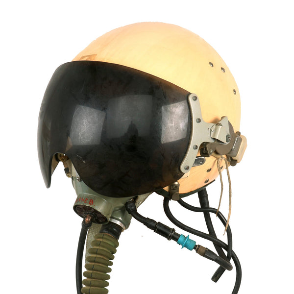 Original Soviet Cold War MiG-29 Fighter Jet Flying Helmet with Tint Visor Oxygen Mask