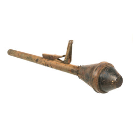 Original German WWII Panzerfaust 60 Anti-Tank Rocket with Launcher - Authentic Paint and Faded Stencils