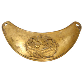 Original French 2nd Empire Reserve / Gendarmerie Officers’ Liberté, Ordre Public Brass Gorget